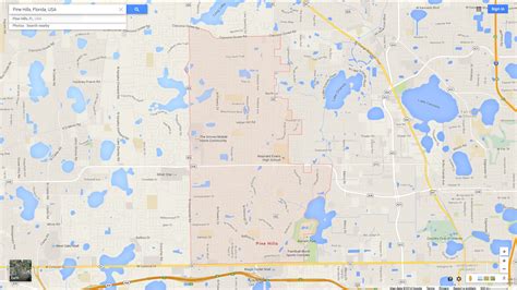pine hills florida map united states