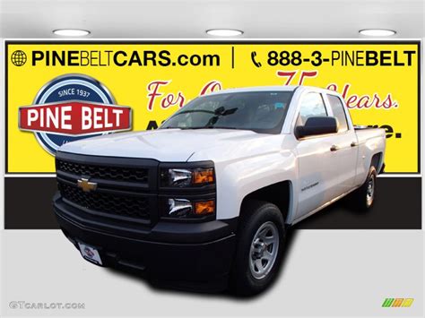 2015 Summit White Chevrolet Silverado 1500 Wt Double Cab 100791833