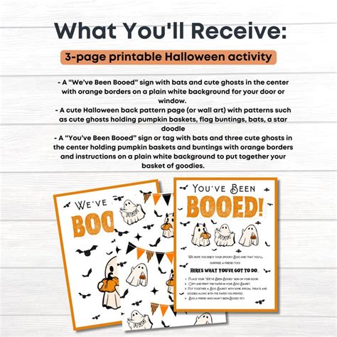 Youve Been Booed Printable Halloween Printable Halloween Trick Or Treat Sign Neighborhood