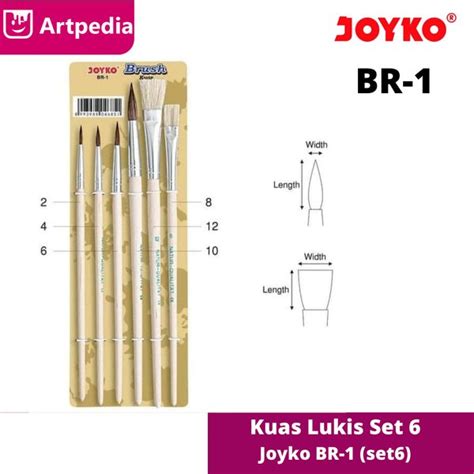 Jual Joyko Brush Set Br Kuas Lukis Set Kuas Cat Air Joyko Set