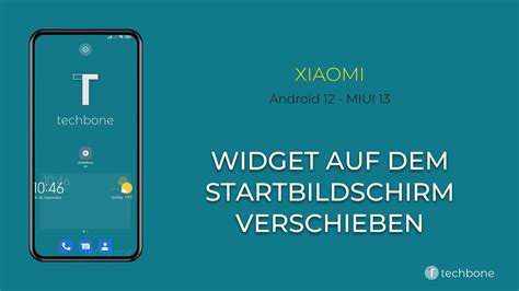 Widget Auf Dem Startbildschirm Verschieben Xiaomi Android 12 MIUI