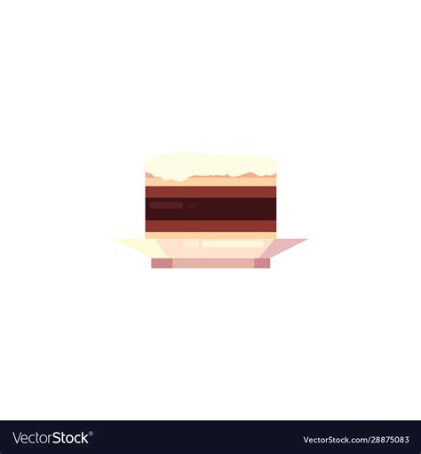 Isolated coffee cake design Royalty Free Vector Image