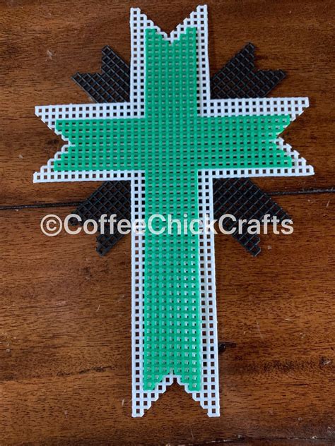 This Is A Plastic Canvas Cross These Are Cut From 7 Mesh Canvas You