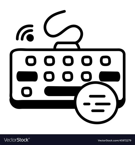 Typing keyboard Royalty Free Vector Image - VectorStock