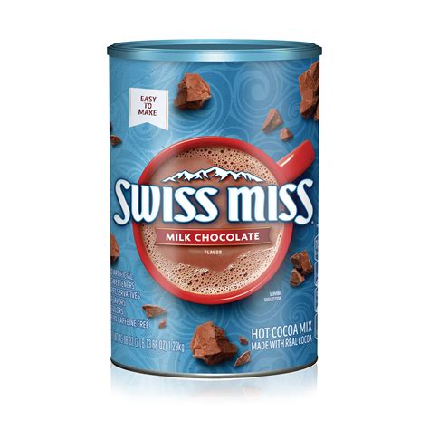 Swiss Miss Classics Milk Chocolate Hot Cocoa Mix Canister 45 68 Oz