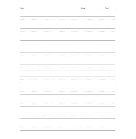 Lined Paper Templates Doc Pdf Excel