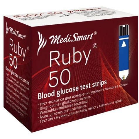 Merilniki krvnega sladkorja MediSmart RUBY testni lističi