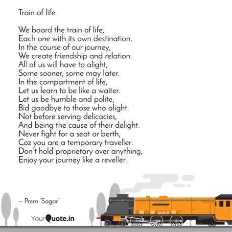 Train of life We board t... | Quotes & Writings by Life | YourQuote