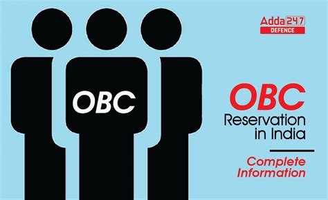 Obc Reservation In India Complete Information