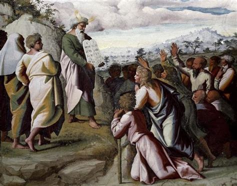 Raphael - Moses Presenting The Ten Commandments - Art Print - Global ...