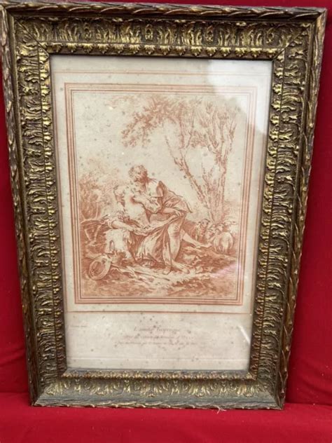 TABLEAU ANCIEN FRANÇOIS Boucher XVIIIe Siècle EUR 100 00 PicClick FR