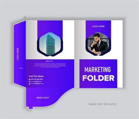 Premium Vector | Corporate business folder template