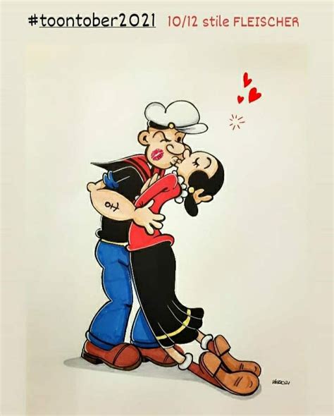 An Image Of A Cartoon Couple Kissing Each Other