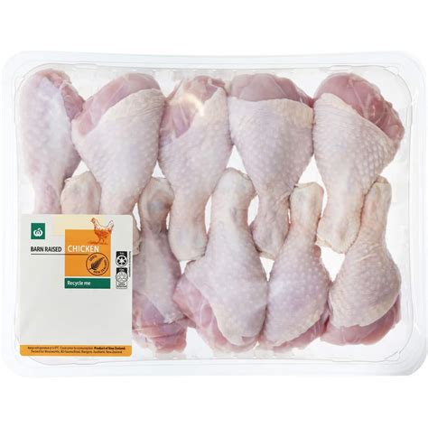 Woolworths Nz Chicken Drumsticks 8 12pc 09 18kg Bunch