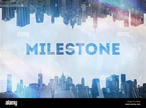 Milestone Concept Image Stock Photo Alamy