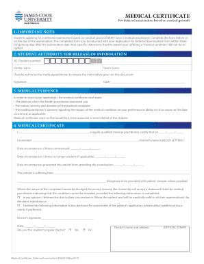 Fillable Online For Deferred Examination Based On Medical Grounds Fax