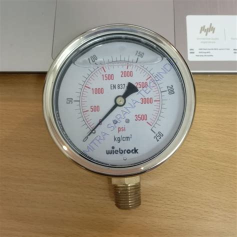 Jual Pressure Gauge Raket 2 5 Inchi 250 Bar Kg Cm 3500 Psi Di Lapak