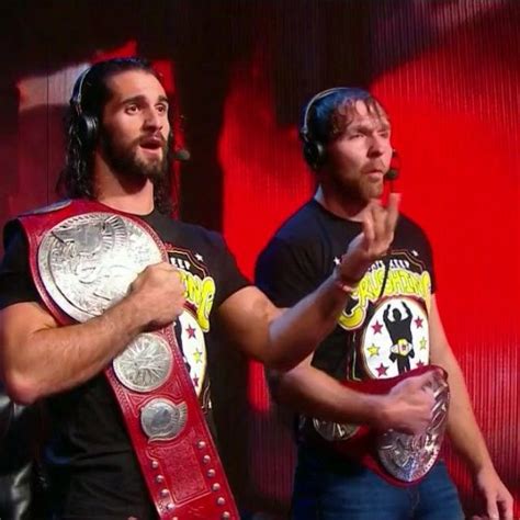 Seth Rollins Dean Ambrose Raw Tag Team Champion Seth Rollins Dean