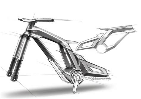 Audi E Bike Worthersee Frame Design Sketch Car Body Design