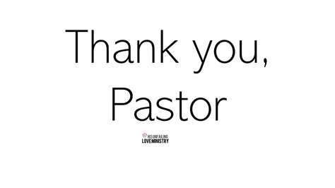 Thank You Pastor Pastor Appreciation Bible Verse About Pastors Youtube