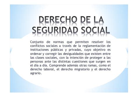 Derecho De Seguridad Social 1era Parte