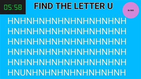 Find The Odd Number Letter 11 Spot The Difference Game Braingame