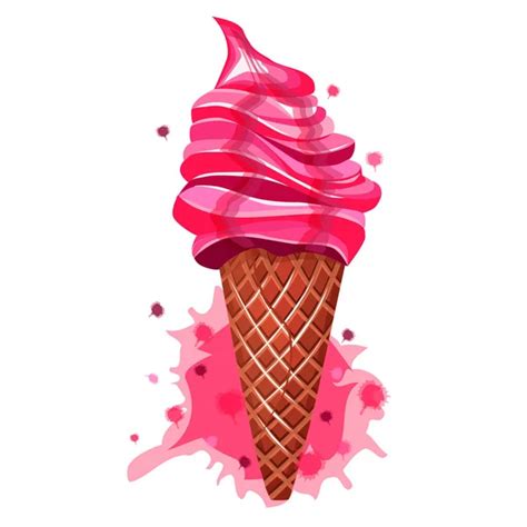 Cherry Ice Cream Stock Vector Image By ©sarininka 74594229