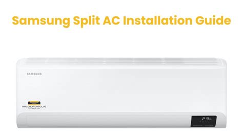 Samsung Split AC Installation Guide: A Step-by-Step Power Tutorial ...