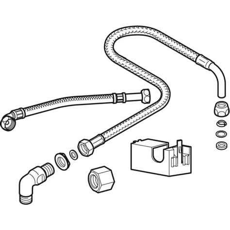 Kit De Raccordement Deau Geberit Pour R Servoirs Apparents Avec