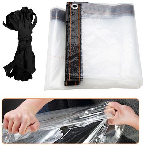 B Che Imperm Able Transparente Avec Oeillets Mat Riau Pvc Pliable D