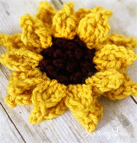 Easy Sunflower Crochet Pattern