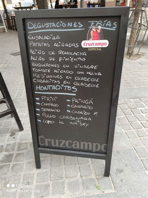 Carta Del Pub Y Bar Taberna La Plazuela Sevilla