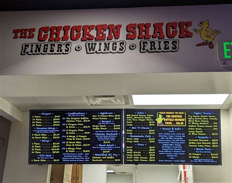 Menu At The Chicken Shack Restaurant Wenatchee