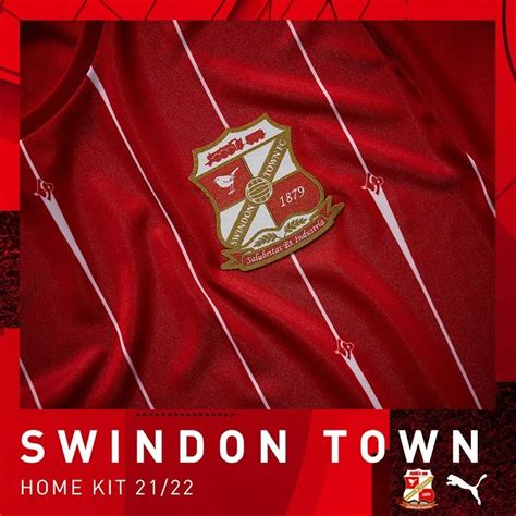 Swindon Town 2021 22 Puma Home Kit 2122 Kits Football Shirt Blog