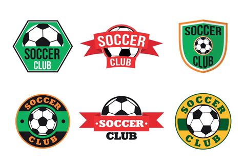 Soccer club logos set 8774083 Vector Art at Vecteezy