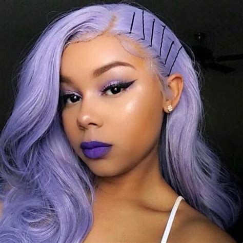 Lavender Pastel Hair Wig Olevia Weller