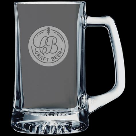 25 oz. Beer Mug with Handle – Cradle To Engrave