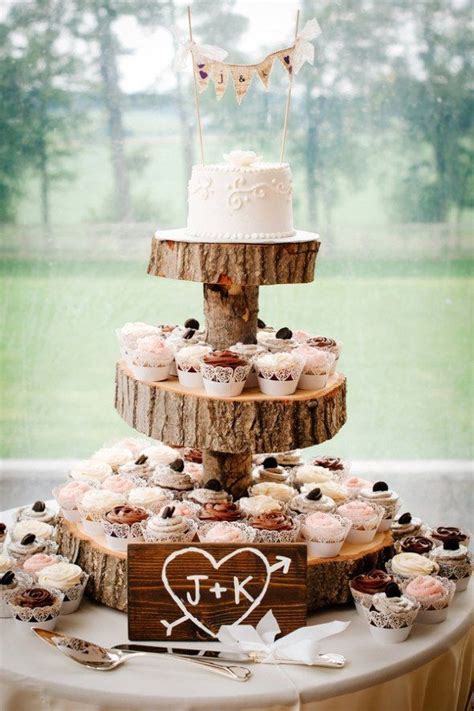 25 Amazing Rustic Wedding Cupcake And Stands 🧁