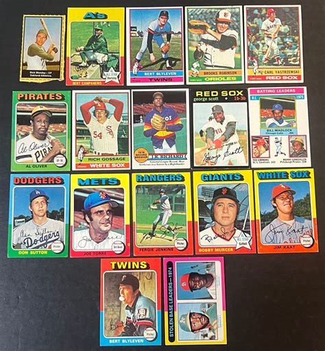 1970S TOPPS BASEBALL CARD LOT 65130 Auctionninja