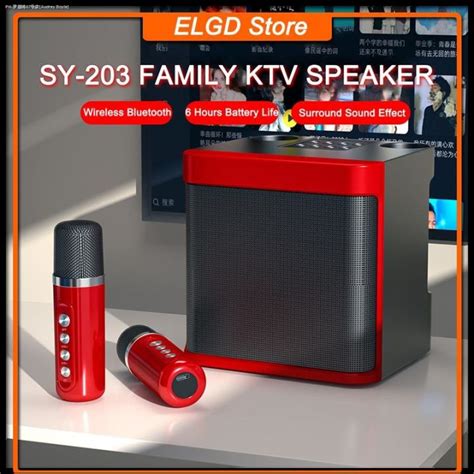 Ys Dual Microphone Wireless Karaoke Speaker Portable Professional