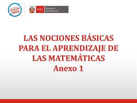 PPT NOCIONES BASICAS DEL ÁREA DE MATEMÁTICA ppt