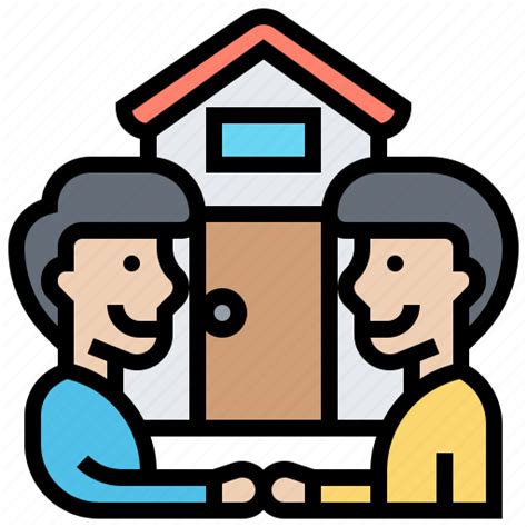 Contract Housing Landlord Lease Tenant Icon Download On Iconfinder