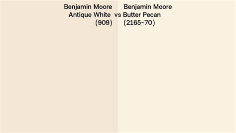 Benjamin Moore Antique White Vs Butter Pecan Side By Side Comparison