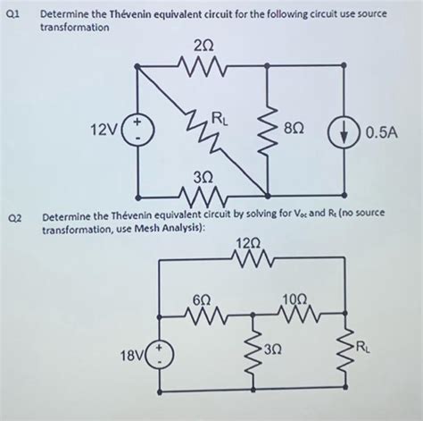 Solved Determine the Thévenin equivalent circuit for the Chegg