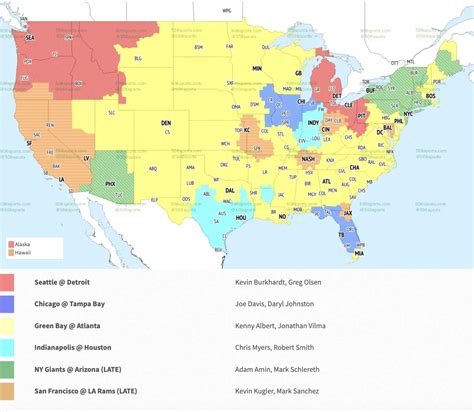 2023 NFL Coverage Maps: Week 2 - Detroit Sports Nation