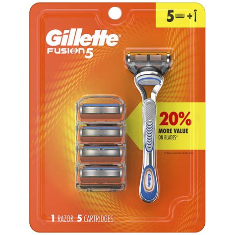 Gillette Fusion5 Mens Razor Handle Blade Refills Walgreens