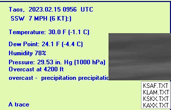 Current Weather in Tesuque Village, NM - tesuqueweather.com