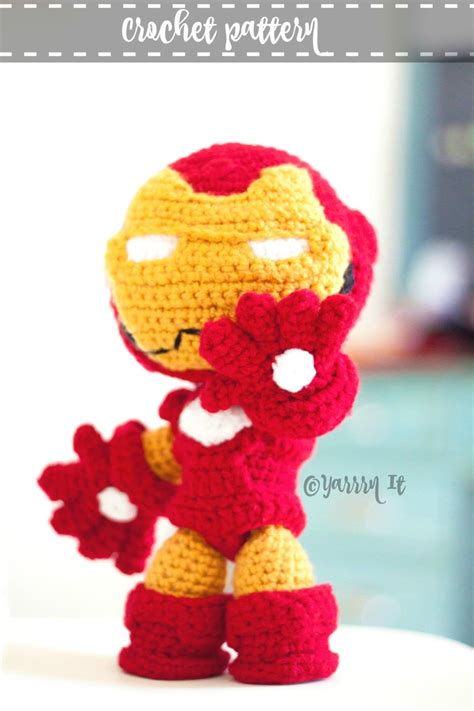 Ironman Inspired Doll Crochet Pattern Pdf Pattern Etsy Crochet