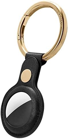 Spigen Cyrill AirTag Keychain Leather Vegan AirTag Holder With Key