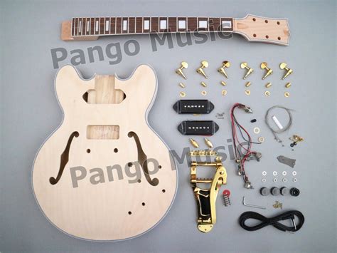 Semi Hollow Es 335 Diy Electric Guitar Kit With P90 Pickups Pes335 29 — Guitar Kit Shop